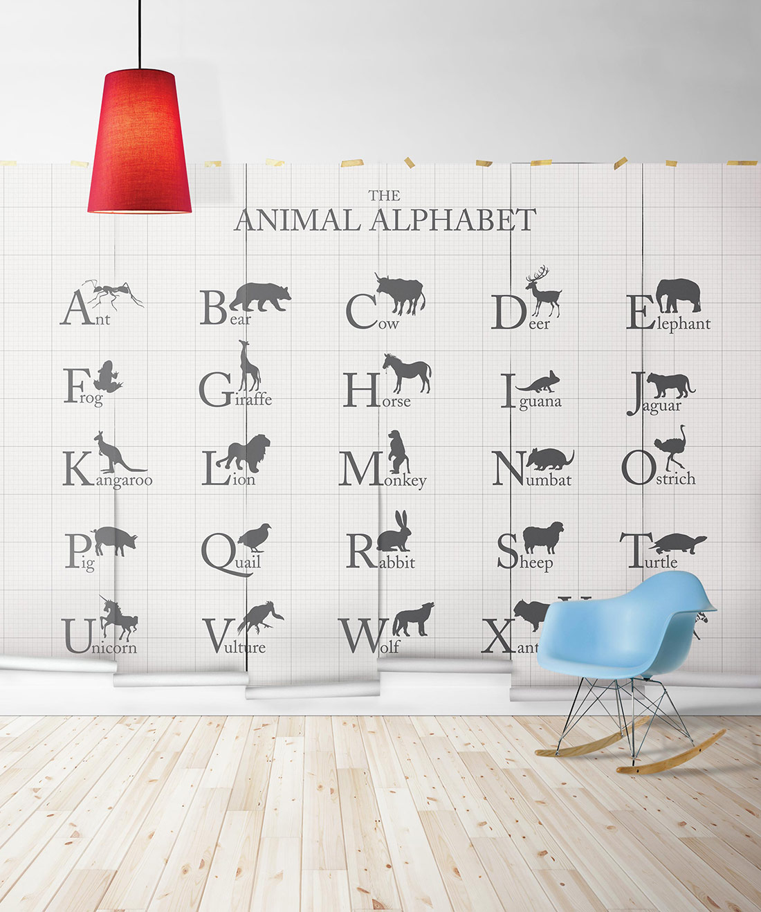 Animal Alphabet Mural