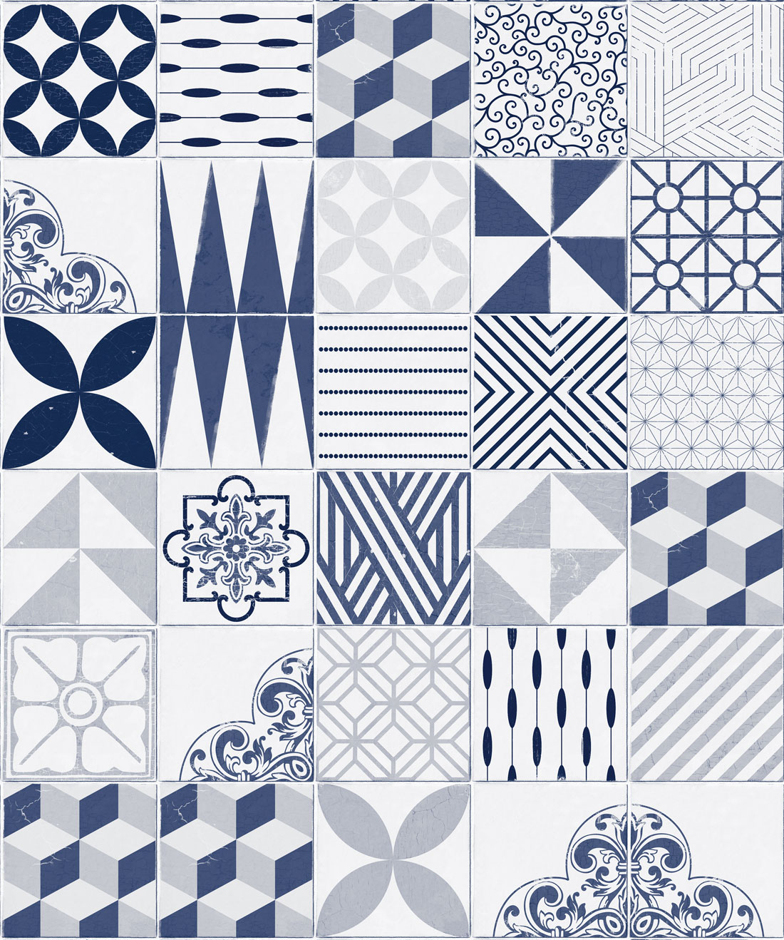 Cement Tiles Blue