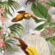 Paradiso Wallpaper - Tropical Botanical Wallpaper with exotic birds and palms