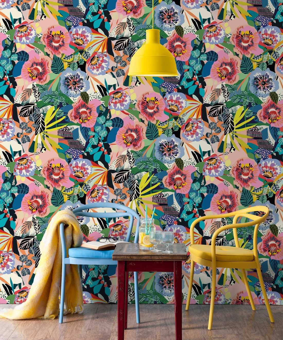 Summer Garden, Colourful Floral Wallpaper by Kitty McCall, Milton & King - Europe