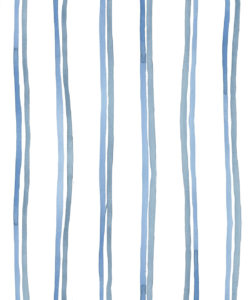 Double Inky Stripe • Striped Wallpaper • Blue Striped Design • Georgia MacMillan • Milton & King Europe