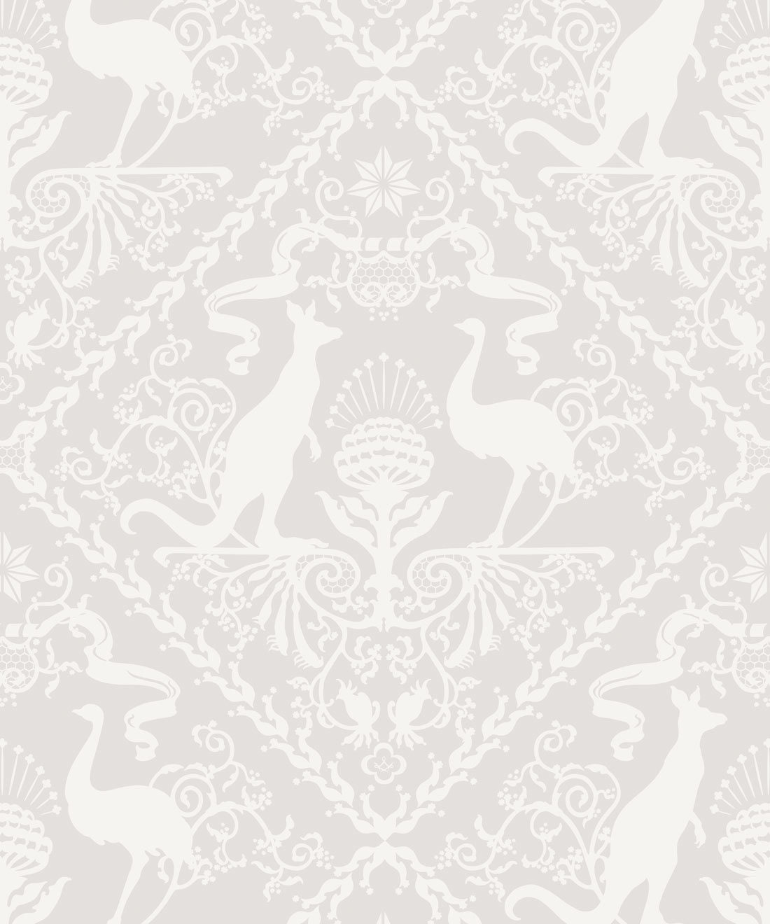 In Australia We Trust Bondi • Australian Wallpaper • Australian Coat of Arms • Milton & King Europe • Grey Wallpaper