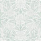 Calcutta Wallpaper • Flower and Leaf Motif Design • Ethnic Wallpaper • Aqua Wallpaper • Swatch