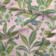 Summer Garden Fabric • Bethany Linz • Bird and Plant Fabric • Pink Upholstery Fabric