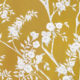 Blooming Joy • Chinoiserie Wallpaper by Danica Andler • Mustard Swatch