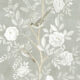 Chinoiserie Wallpaper • Floral Wallpaper • Bird Wallpaper • Magnolia • Linen • Swatch