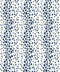 Park Avenue Wallpaper • Dianne Bergeron • Animal Print Wallpaper • Animal Spots Wallpaper • Indigo • Swatch