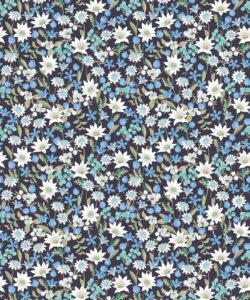 Flannel Flowers Wallpaper • Blue Wallpaper • Swatch