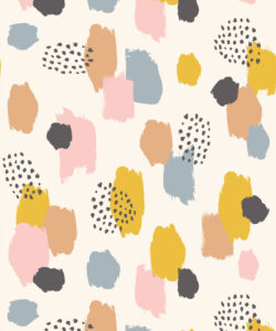 Painted Multi Spot Wallpaper • Kids Wallpaper • Swatch