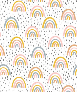 Rainbows Wallpaper • Kids Wallpaper • Swatch