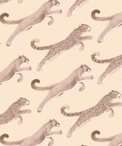 Amazon Big Cat Wallpaper • Jaguars & Pumas • Sepia • Swatch