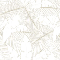 Art Deco Palm Wallpaper • Tropical Wallpaper • Brass • Swatch