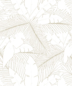 Art Deco Palm Wallpaper • Tropical Wallpaper • Brass • Swatch