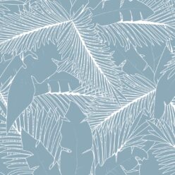 Art Deco Palm Wallpaper • Tropical Wallpaper • Powder Blue • Swatch