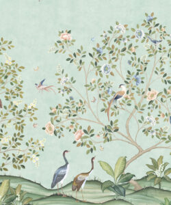 Spring Landscape Wallpaper • Seaspray • Swatch