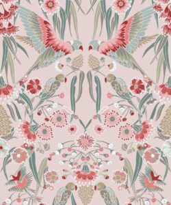 Gumnut Paradise Wallpaper • Fairy Floss • Swatch