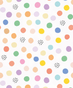 Happy Confetti Wallpaper • White • Swatch