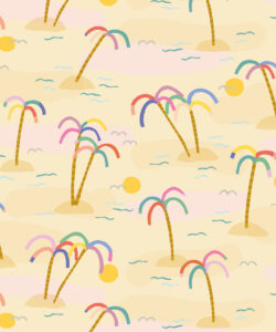 Happy Like A Holiday Wallpaper • Sand • Swatch