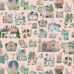 Around the World Wallpaper • Blush • Swatch